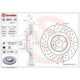 Purchase Top-Quality Front Premium Rotor by BREMBO - 09.8841.3X pa4