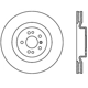 Purchase Top-Quality Disque avant de qualité supérieur by CENTRIC PARTS - 125.35091 pa2