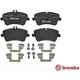 Purchase Top-Quality Front Premium Semi Metallic Pads by BREMBO - P50045 pa6