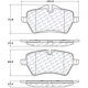 Purchase Top-Quality Front Premium Semi Metallic Pads by CENTRIC PARTS - 300.12040 pa4