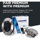Purchase Top-Quality Front Premium Semi Metallic Pads by WAGNER - MX505 pa12
