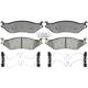 Purchase Top-Quality ACDELCO - 17D1066MH - Semi-Metallic Rear Disc Brake Pads pa1