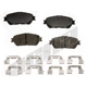Purchase Top-Quality Front Semi Metallic Pads by AGNA BRAKES - ALD906M pa1