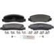 Purchase Top-Quality BOSCH - BP1333 - Front Disc Brake Pad pa1