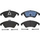Purchase Top-Quality Front Semi Metallic Pads by BREMBO - P50069 pa3