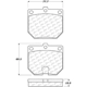 Purchase Top-Quality Front Semi Metallic Pads by CENTRIC PARTS - 102.01140 pa2