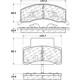 Purchase Top-Quality Front Semi Metallic Pads by CENTRIC PARTS - 102.04590 pa1