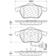 Purchase Top-Quality Front Semi Metallic Pads by CENTRIC PARTS - 102.05550 pa2
