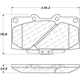 Purchase Top-Quality Front Semi Metallic Pads by CENTRIC PARTS - 102.06470 pa10