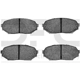 Purchase Top-Quality Front Semi Metallic Pads by DYNAMIC FRICTION COMPANY - 1551-0525-00 pa14