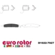 Purchase Top-Quality Plaquettes avant semi-métallique par EUROROTOR - F1D1022H pa3