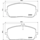 Purchase Top-Quality Front Semi Metallic Pads by HELLA PAGID - 355039011 pa1