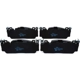 Purchase Top-Quality Front Semi Metallic Pads by HELLA PAGID - 355042981 pa2