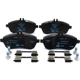 Purchase Top-Quality Front Semi Metallic Pads by HELLA PAGID - 355043261 pa2