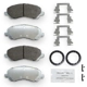 Purchase Top-Quality NRS BRAKE - NS866 - Premium Galvanized Disc Brake Pad Set pa1