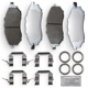 Purchase Top-Quality NRS BRAKE - NS888 - Premium Galvanized Disc Brake Pad Set pa1