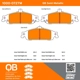 Purchase Top-Quality QUALITY-BUILT - 1000-0727M - Front Disc Brake Pad Set pa5