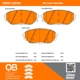 Purchase Top-Quality QUALITY-BUILT - 1000-1301M - Front Disc Brake Pad Set pa3