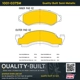 Purchase Top-Quality QUALITY-BUILT - 1001-0375M - Front Disc Brake Pad Set pa6