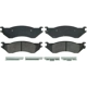 Purchase Top-Quality WAGNER - ZX702 - QuickStop Disc Brake Pad Set pa6