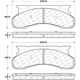 Purchase Top-Quality CENTRIC PARTS - 106.04501 - Front Disc Brake Pad Set pa4