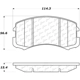 Purchase Top-Quality CENTRIC PARTS - 106.09040 - Front Disc Brake Pad Set pa4