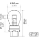 Purchase Top-Quality HELLA - 3757A - Sun Visor Light Bulb pa2