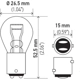 Purchase Top-Quality HELLA - 7225 - Tail Lamp Bulb pa3