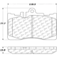 Purchase Top-Quality Front Super Premium Ceramic Pads by CENTRIC PARTS - 105.08700 pa6