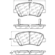 Purchase Top-Quality Plaquettes avant en céramique de qualité supérieur  de CENTRIC PARTS - 105.15431 pa1