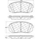 Purchase Top-Quality CENTRIC PARTS - 105.18550 - Front Disc Brake Pad Set pa1