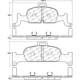 Purchase Top-Quality Plaquettes avant en céramique de qualité supérieur par CENTRIC PARTS - 105.18970 pa1