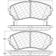 Purchase Top-Quality Plaquette avant semi-métalique de qualité supérieur par CENTRIC PARTS - 104.13310 pa4