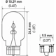 Purchase Top-Quality Front Turn Signal by HELLA - 2825SB pa7