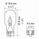 Purchase Top-Quality HELLA - 921 - Back Up Light Bulb pa2