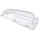 Purchase Top-Quality Headlight Lens by URO - 63126923412 pa6