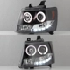 Purchase Top-Quality SPYDER - 5009647 - Halo Projector Headlights with Parking LEDs pa8