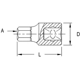 Purchase Top-Quality Hex Socket Bit by GENIUS - 232805 pa3