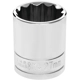 Purchase Top-Quality PERFORMANCE TOOL - W32827 - 1/2" Dr. 27mm 12pt Socket pa1