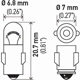 Purchase Top-Quality High Beam Indicator (Pack of 10) by HELLA - 3898 pa6