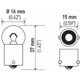 Purchase Top-Quality High Beam Indicator (Pack of 10) by HELLA - 53 pa11