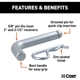 Purchase Top-Quality Hitch Pin by CURT MANUFACTURING - 21582 pa5