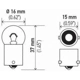 Purchase Top-Quality Ignition Switch Light (Pack of 10) by HELLA - 57 pa7