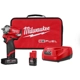 Purchase Top-Quality MILWAUKEE - 2554-22 - 3/8 Stubby Impact Wrench Kit pa1