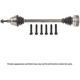 Purchase Top-Quality Left New CV Axle Shaft by CARDONE INDUSTRIES - 667070 pa3