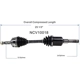 Purchase Top-Quality GSP NORTH AMERICA - NCV10018 - CV Axle Assembly - Front Left pa4