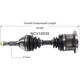 Purchase Top-Quality GSP NORTH AMERICA - NCV10035 - CV Axle Assembly - Front pa5