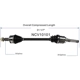 Purchase Top-Quality GSP NORTH AMERICA - NCV10101 - CV Axle Assembly - Rear Left pa5