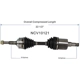 Purchase Top-Quality GSP NORTH AMERICA - NCV10121 - CV Axle Assembly - Front Left pa3
