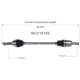 Purchase Top-Quality GSP NORTH AMERICA - NCV10155 - CV Axle Assembly - Rear Left pa2